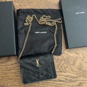 YSL crossbody card holders